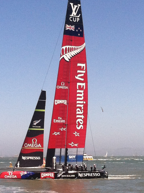 Emirates Team New Zealand's Yacht, July 13, 2013