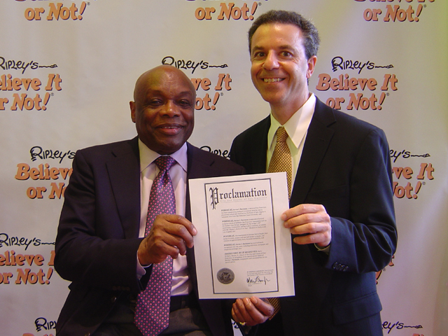 Mayor Willie Brown and Steven J. Backman, July 26, 2010
