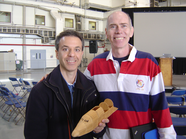 Steven J. Backman and Astronaut Dan Barry, April 8, 2011