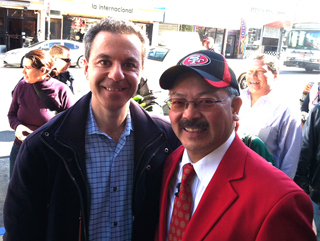 Steven J. Backman and Mayor Edwin Lee, January 30, 2013