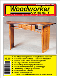 Steven J. Backman Featured in Woodworker West, November-December 2007