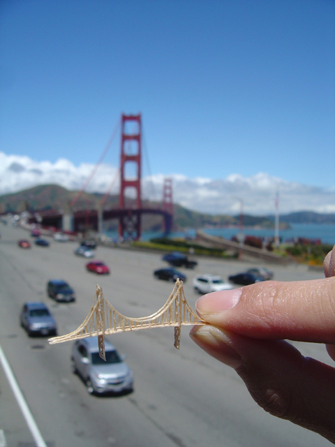 Miniature Golden Gate Bridge
