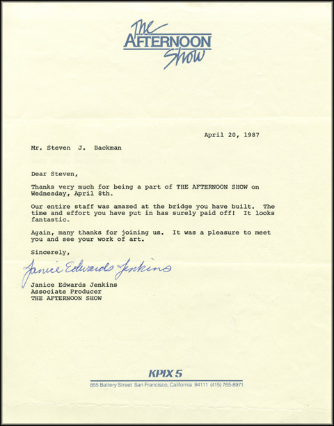 Janice Edwards Jenkins Letter