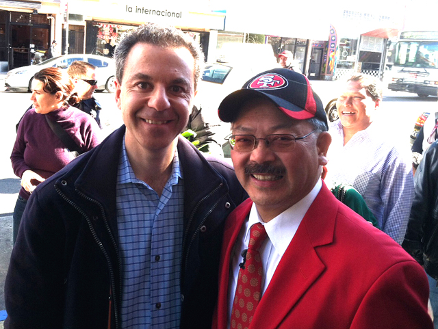 Steven J. Backman and Mayor Edwin Lee