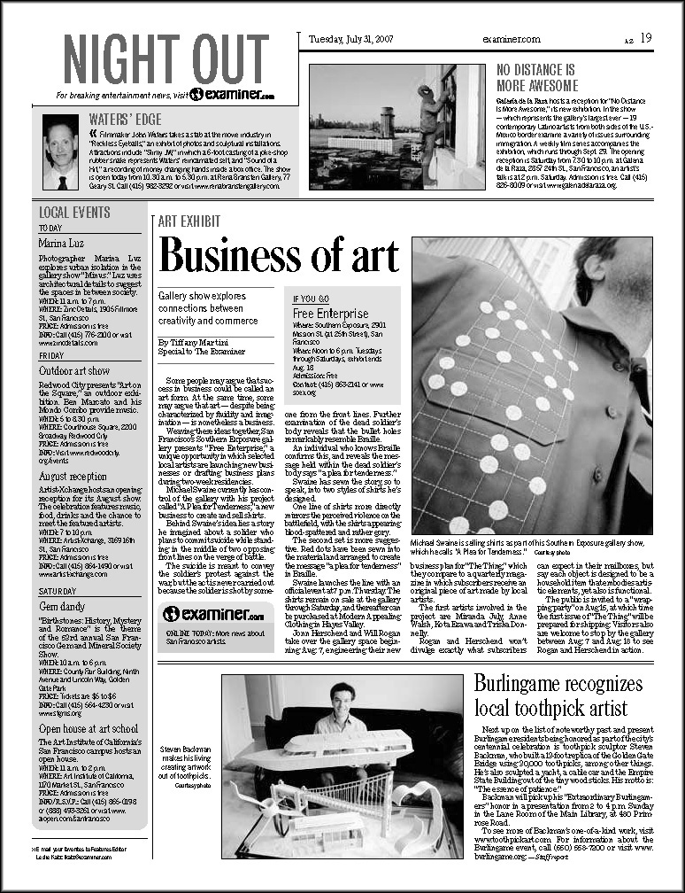 The San Francisco Examiner, July 31, 2007