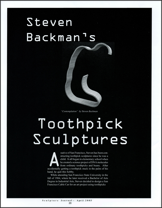 Sculpture Journal, April 2005