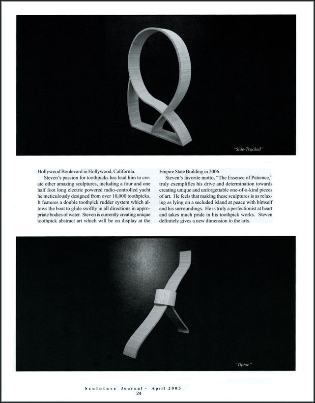 Sculpture Journal, April 2005