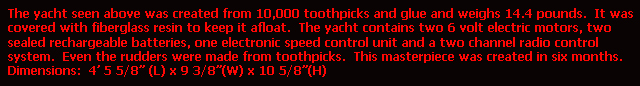 Toothpick Yacht